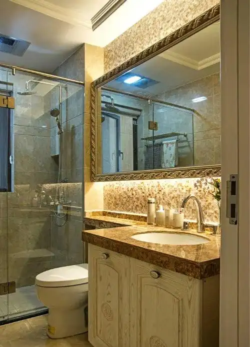 美式风格卫生间洗手盆设计 - 维客网装修效果图