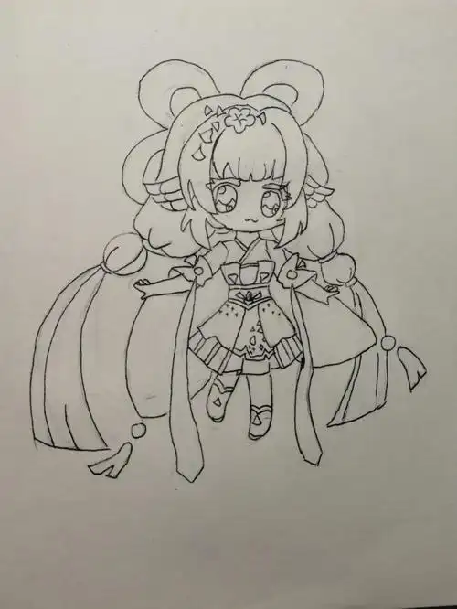 迷你世界莺初简笔画