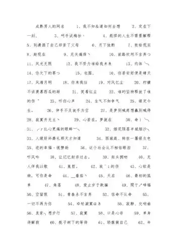 成熟男人的网名.docx