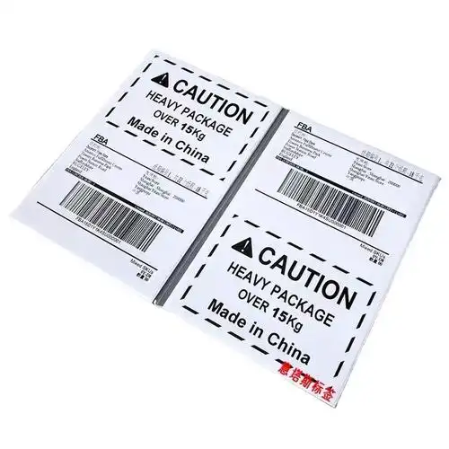 美国德国日本超重标签 亚马逊外箱超重标签贴纸 fba标签物流贴纸