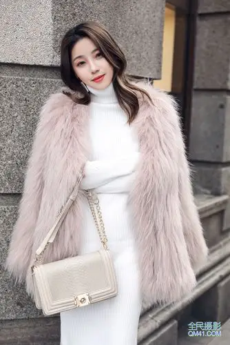 皮草 名媛风 气质 街拍