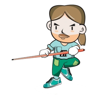 打桌球的运动员卡通png素材下载