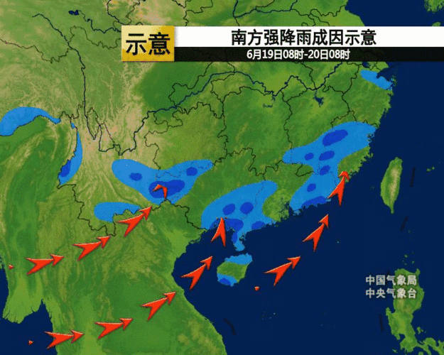 浙江人挺住!梅雨季第二波雨正加载蓄力中,月底前还是雨雨雨.