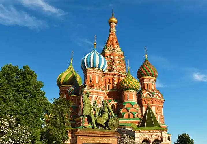 雨过天晴的莫斯科红场