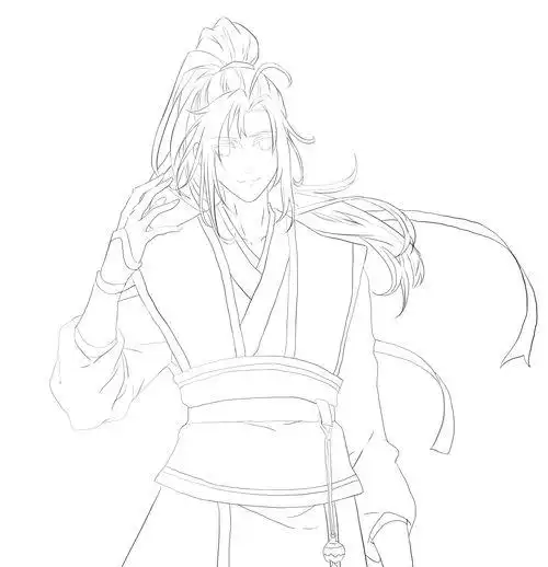 魏无羡简笔画魏无羡简笔画q版可爱