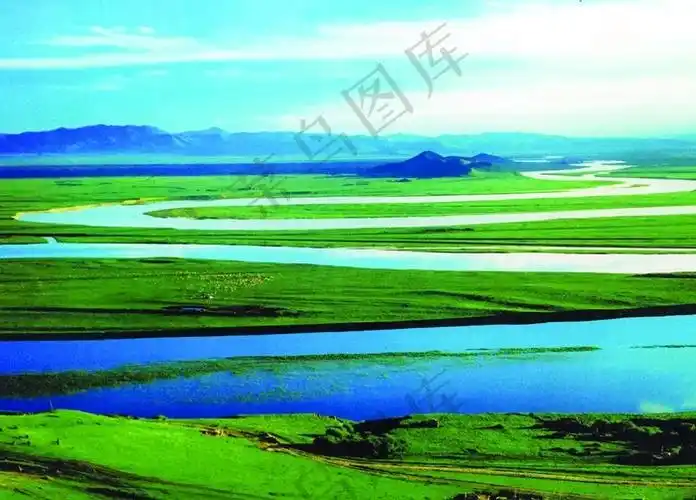 九曲黄河背景图图片