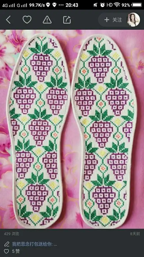 美丽漂亮的鞋垫