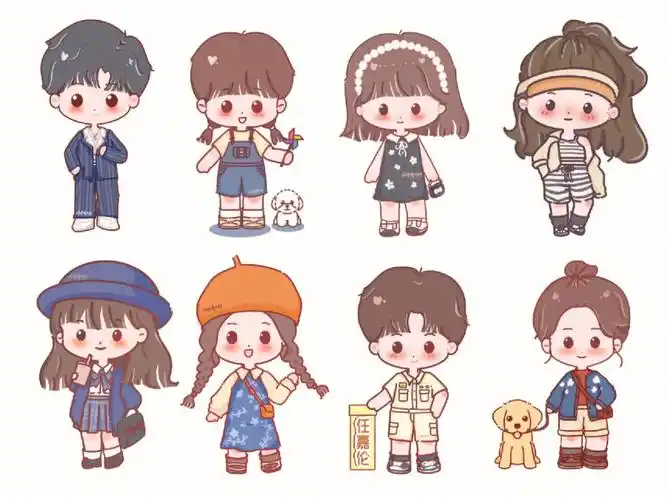 q版头像卡通人物男生女生头像桃风