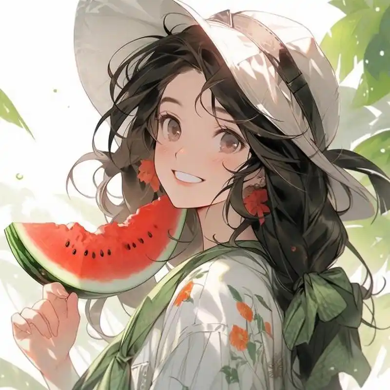 西瓜头像真可爱 96这张西瓜头像真可爱91 91让我们一起享受夏日