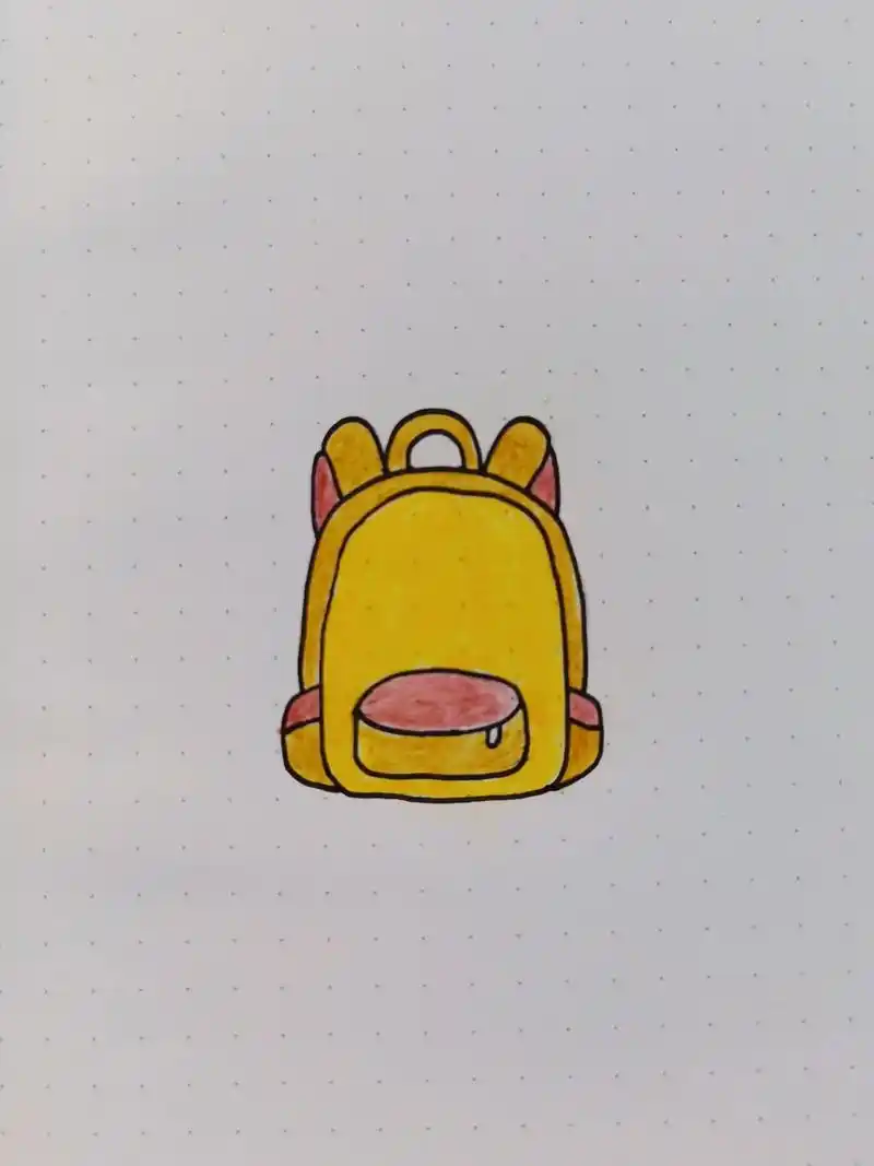 书包94简笔画.快要开会了,大朋友,小朋友新书包买了吗?#简 - 抖音