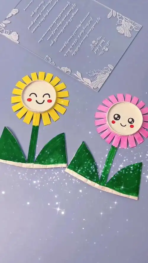手工制作#用过的杯子别扔,剪一剪变成太阳花-度小视