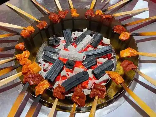 第一次吃火盆烧烤,真香