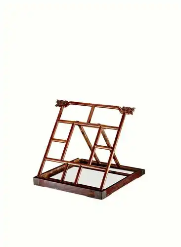 清早期黄花梨龙头书架