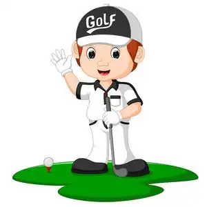 高尔夫球卡通图片