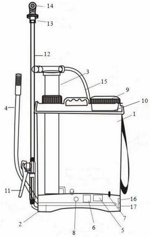 一种安全型背负式手动静电喷雾器的制作方法