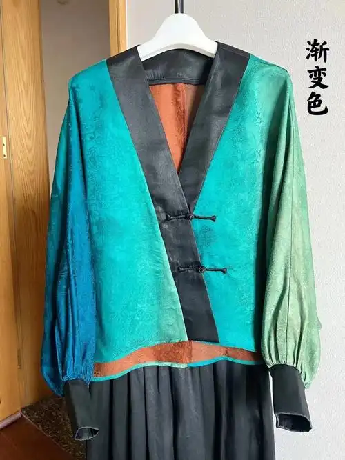 香云纱花罗「纤冉」花罗布料在香云纱品类中也是夏天穿着首选布料有透