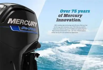 美国水星seapro75/90/115/150匹4冲商用加强型船外机发动机马达