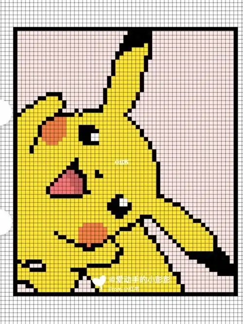 no7像素画皮卡丘