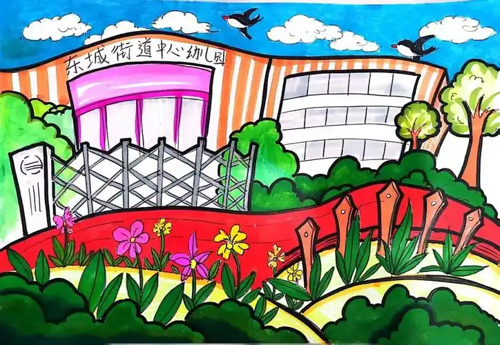 约"绘"春天!潍坊师生画笔下的春日校园美醉了