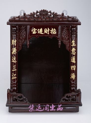 佛龛吊柜观音菩萨神龛佛屋佛柜土地公神龛关公神龛带拉板住神房子