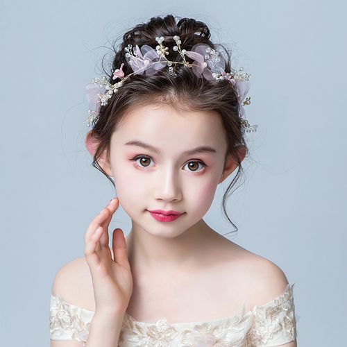 女童头饰儿童发饰宝宝珍珠花环公主头花森系发饰