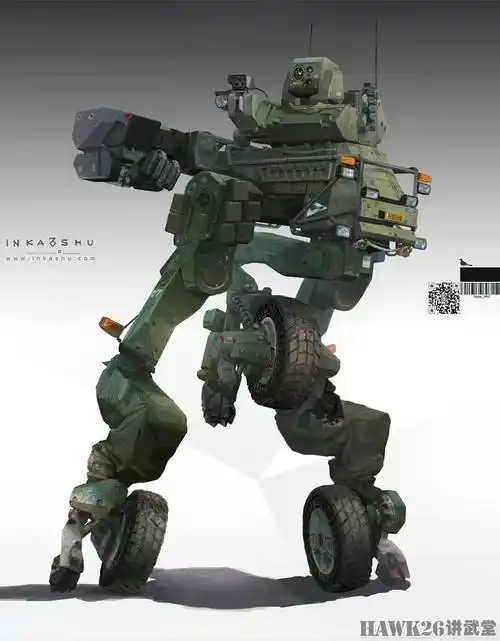 中国科幻画家描绘人形机甲的诞生