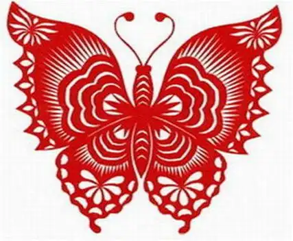 妙趣图案剪刀艺术民间剪纸对折中华剪