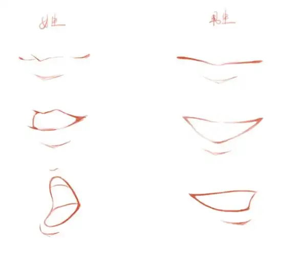 漫画嘴巴的画法