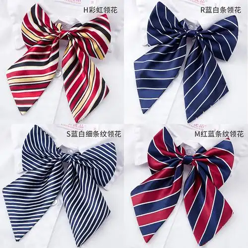 职业领花女邮政银行酒店空姐工作服工装衬衣儿童免打系带蝴蝶领结