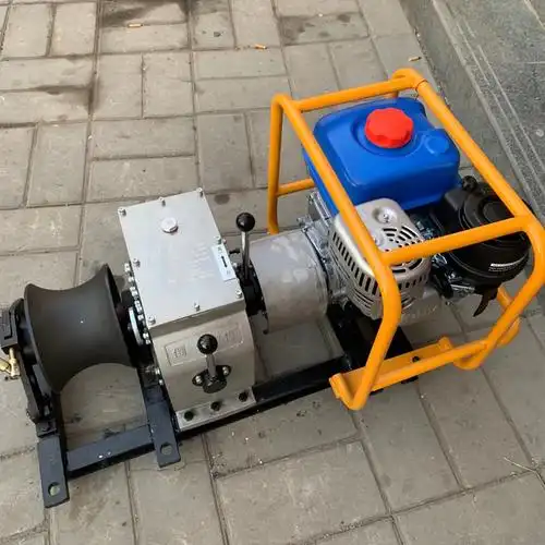 5吨汽油绞磨牵引机3吨电动绞磨机8吨拉电缆绞磨机恒鑫