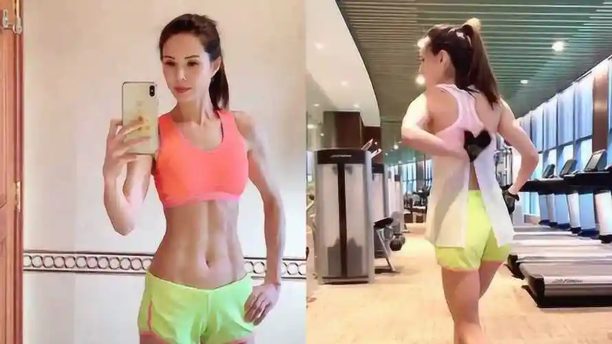 全景体坛李若彤腹肌a爆了在线分解健身妙招小蛮腰大长腿好到拉仇恨