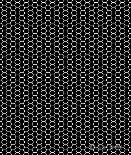 蜂窝状黑色和白色