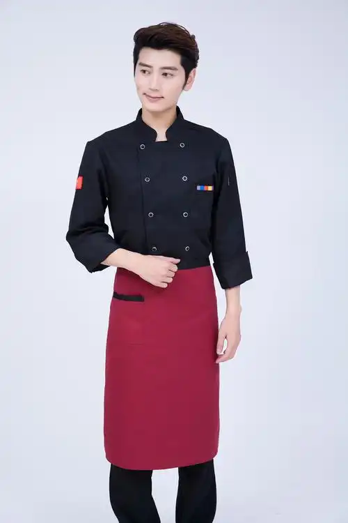 秋冬长袖厨房工作服餐饮行业制服火锅店工装面点师制服包子铺服装