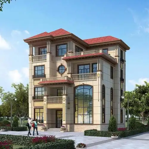 复式客厅设计的3栋四层别墅,豪华大气程度,比邻居高出一大截!