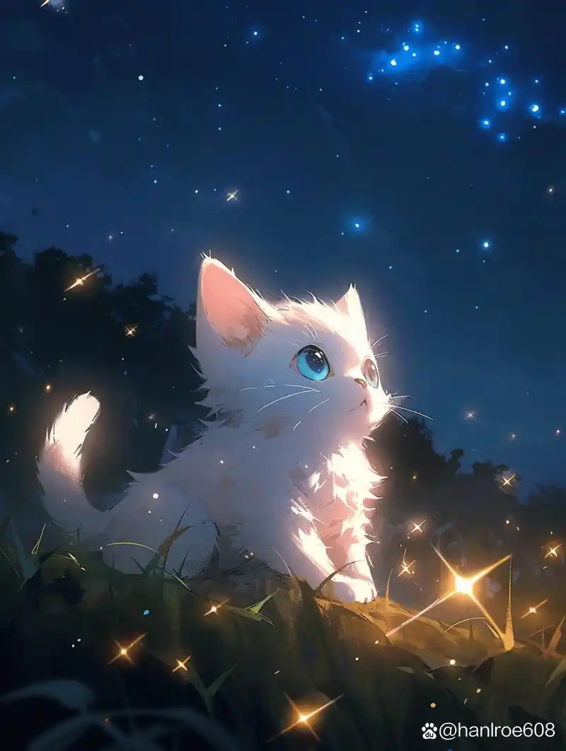 小猫咪92仰望星空,充满了好奇98