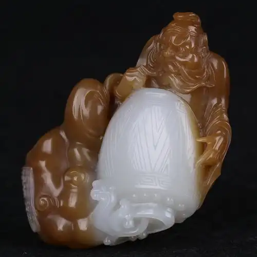 【国家级玉雕大师张红哲作品】 和田玉 钟馗把件 97.10g