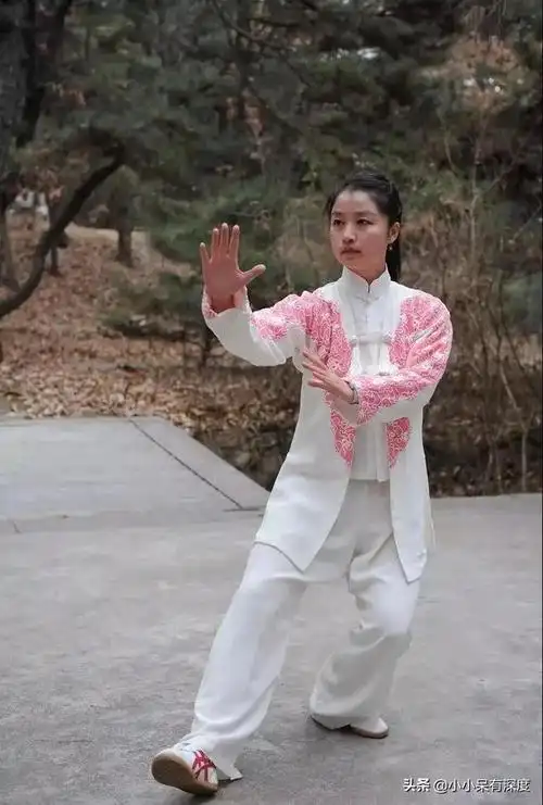 太极拳美女邱慧芳总会轻舞衣袖翩然闪躲揭示了太极拳的真谛