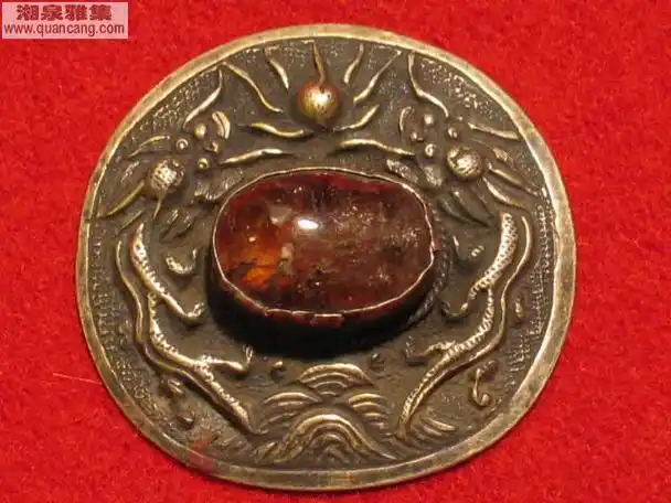 三枚清代新军帽徽(配领章)-清代及民国时期徽章研赏-湘泉雅集古玩交流