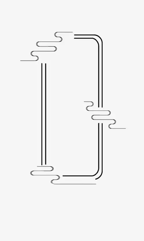 边框古风素材边框祥云免抠装饰中国风元素