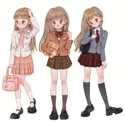 画了一些jk小姐姐