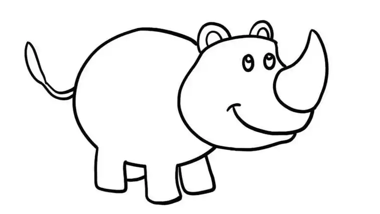 河马简笔画