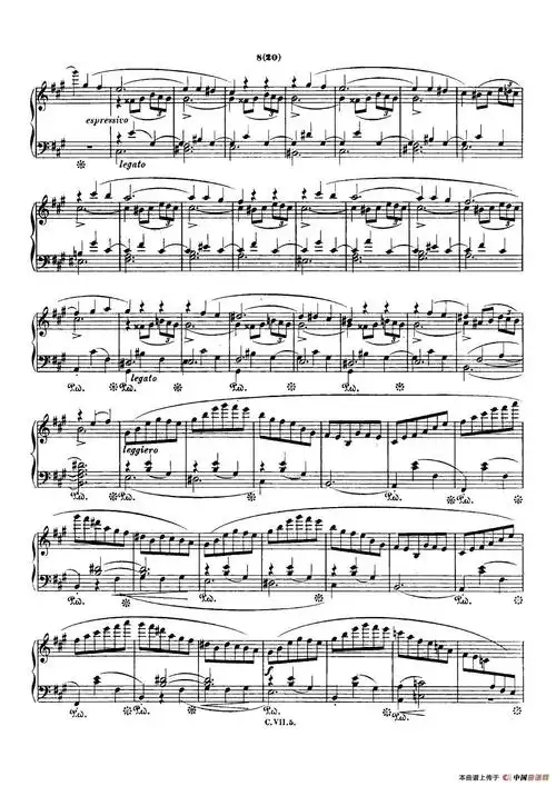 《肖邦的的诙谐曲》曲谱肖邦的谐谑曲在规模上和戏曲性充实的程度上来