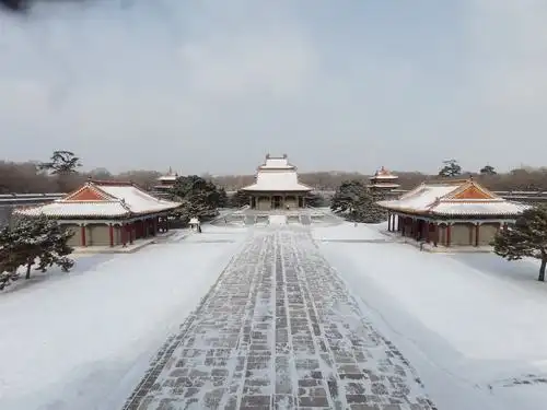 雪中的北陵公园