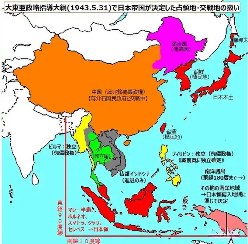 二战期间,日本打着"东亚共荣圈"的幌子侵入整个东亚,02但是被侵略