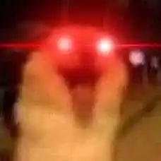 熊猫头红眼特效表情包图片