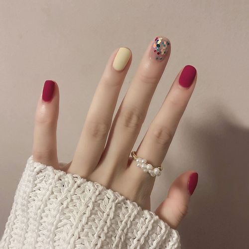 2瓶装网红指甲油夏天树莓2021年新色免烤快干持久甲油胶