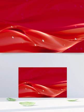 红色大气banner背景