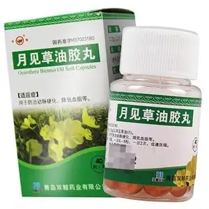 月见草油胶丸40丸青岛双鲸药业 降血脂高血脂 防治动脉硬化月见草降