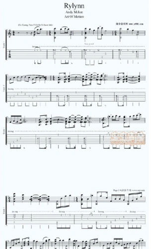《rylynn》指弹吉他谱