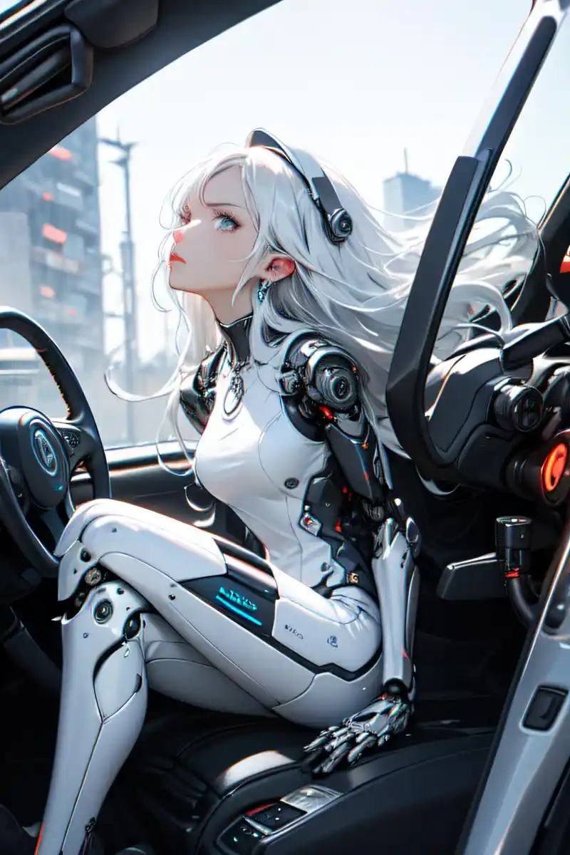 机车美少女#机车美女# #二次元机甲少女美图分享